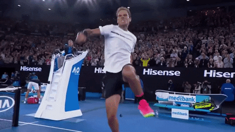 Australian Open Rafael Nadal Rejoicing GIF