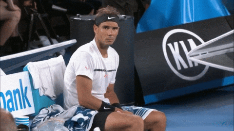 Australian Open Rafael Nadal Shaking Legs GIF