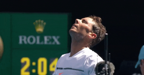 Australian Open Rafael Nadal Victory Pose GIF