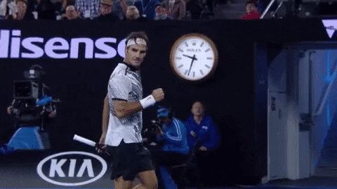 Australian Open Roger Federer Slow Motion Walk GIF