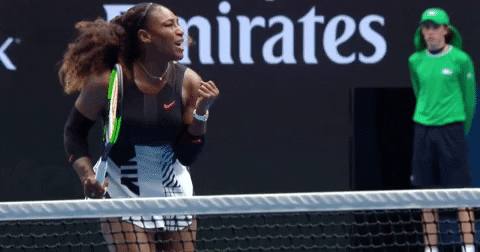 Australian Open Serena Williams Slow Motion Turn GIF