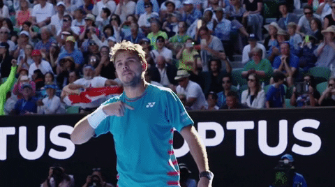 Australian Open Stan Wawrinka Fist Pump GIF