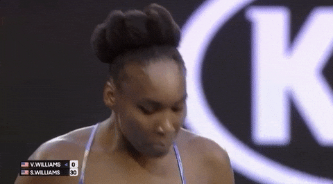 Australian Open Venus Williams Puckered Face GIF