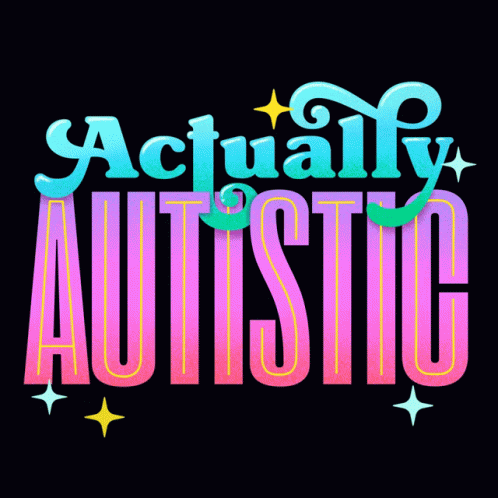 Autism Actually Autistic Mobile Design GIF
