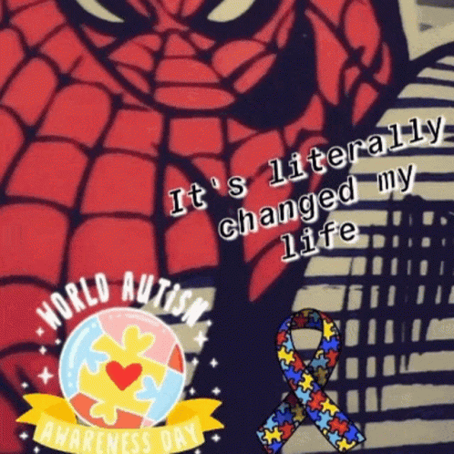 Autism Awareness Day Poster with Spider-Man