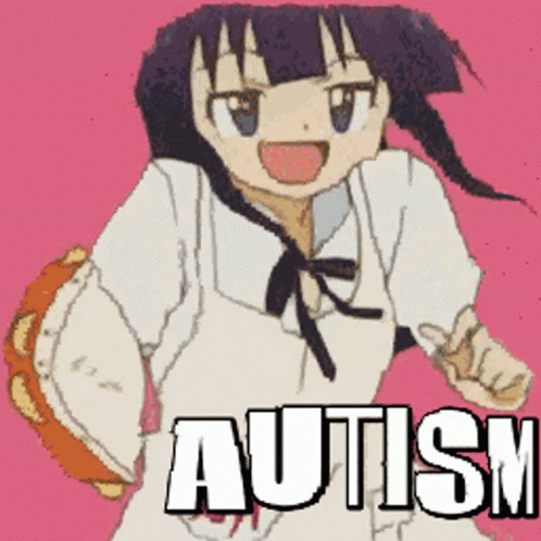 Autism Dancing Anime Tambourine GIF
