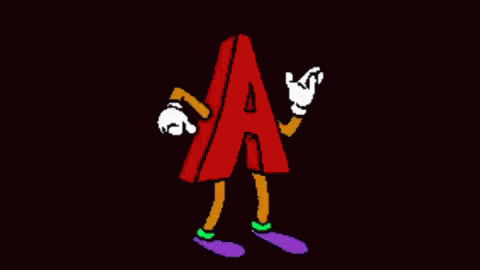 Autism Word Text Dancing Alphabet GIF