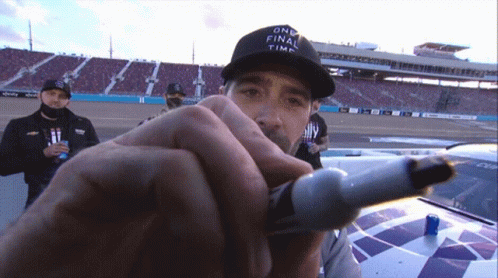 Autograph Signing Jimmie Johnson Nascar GIF