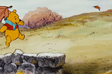 Autumn Winnie The Pooh Falling GIF