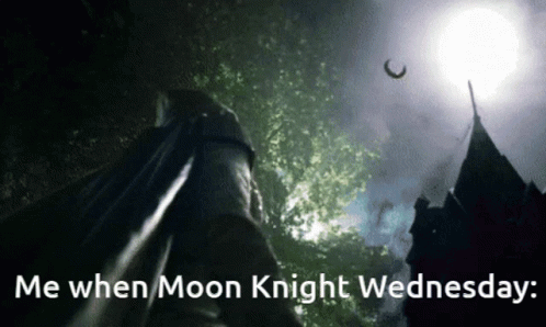 Moon Knight Wednesday Throwing Boomerang Meme GIF