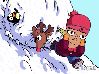 Snowball Avalanche GIF