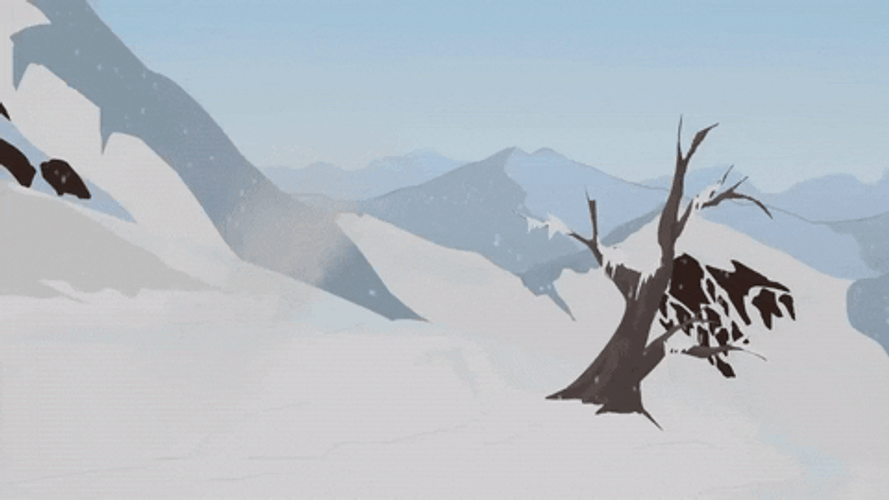 Avalanche On Cartoon GIF