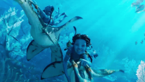 Avatar 2 Playing In The Ocean GIF