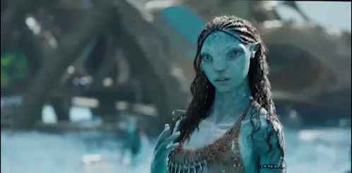 Avatar 2 Tsireya Flip Hair GIF