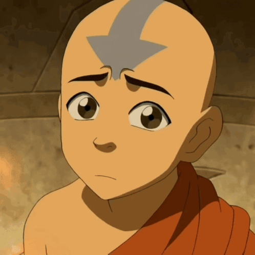 Avatar Aang From Avatar The Last Airbender Looks Sad GIF