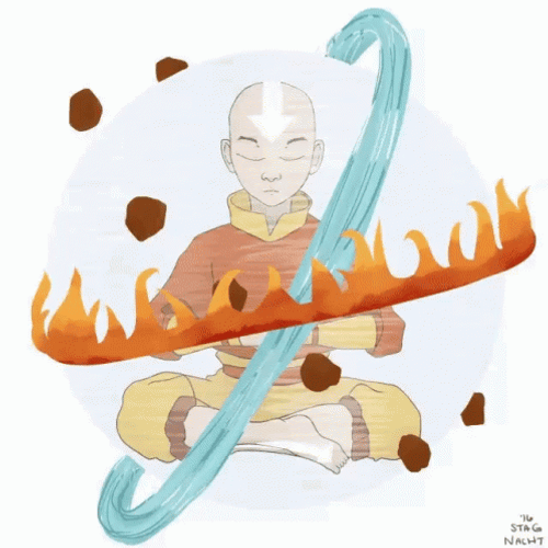 Avatar Aang Meditating Power GIF