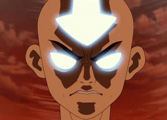 Avatar Aang Super Fire Power GIF