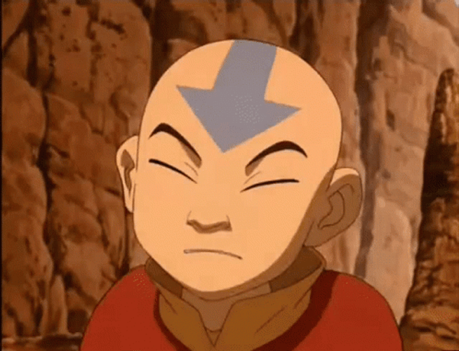 Avatar Aang Thrilled Sparkling Eyes Reaction GIF