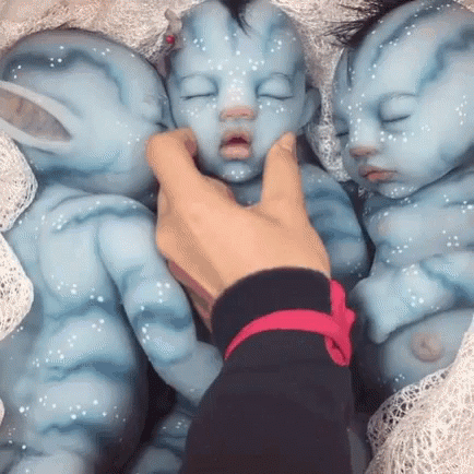 Avatar Sleeping Blue Babies GIF