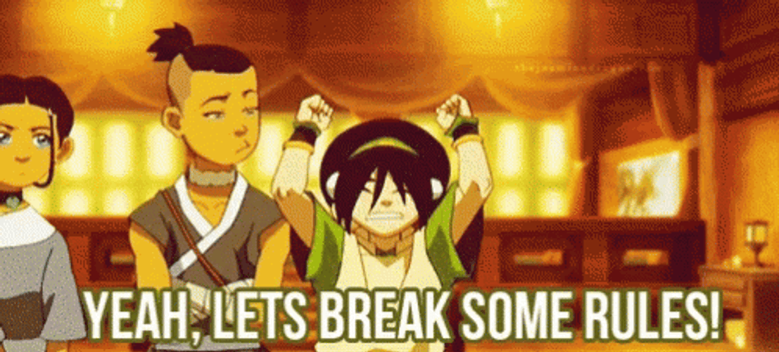 Avatar Toph Beifong Lets Break Some Rules GIF
