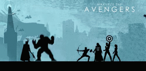 Avenger Fight Scene Aesthetic Minimalist GIF