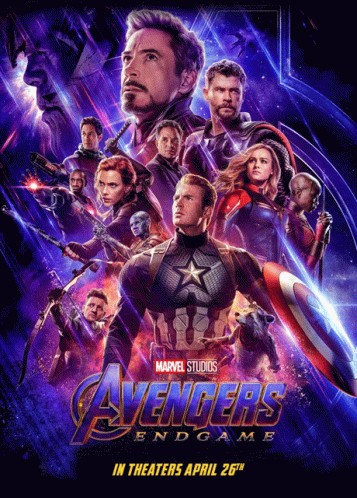 Avengers End Game Poster GIF