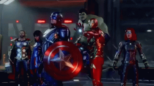 Avengers Including Captain America GIF