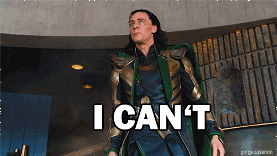 Avengers Loki I Can't GIF