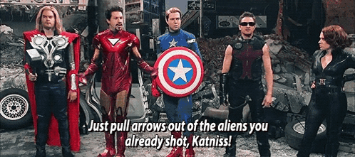 Avengers Standing Next to Car
