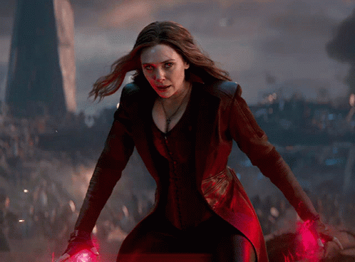 Avenging Scarlet Witch Stare GIF
