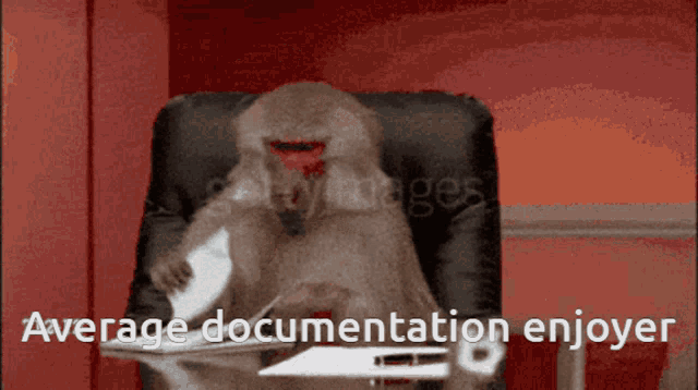 Average Monkey Computer Documentation Enjoyer GIF