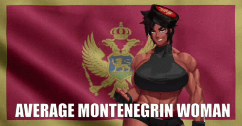 Average Montenegro Cartoon Character GIF