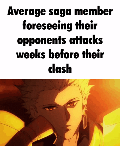Average Saga Member Foreseeing Opponent's Attack