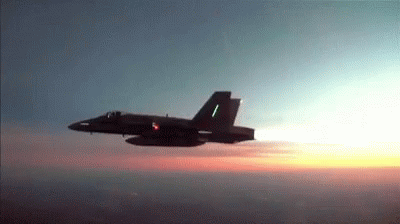 Aviation Jet Turn Sunset Sky GIF