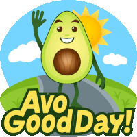 Avo Good Day Avocado Adventures Sticker GIF