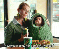 Avocado Fruit Son Funny Costume GIF