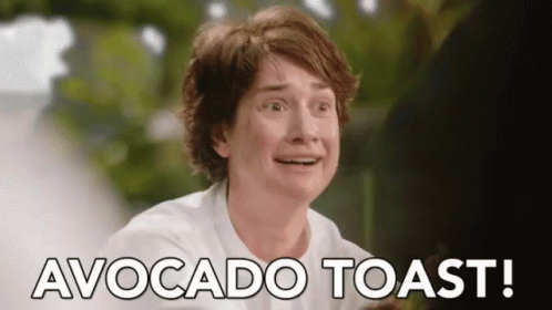 Avocado Toast Amazed Reaction GIF