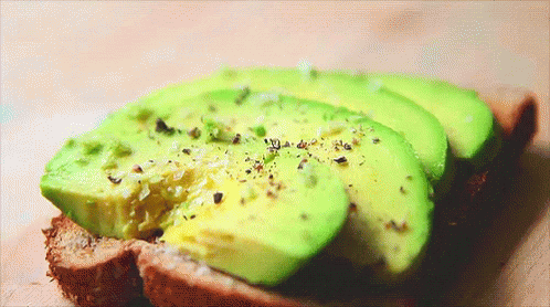 Avocado Toast Healthy Snack GIF