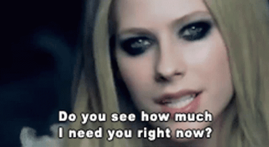 Avril Lavigne I Need You GIF