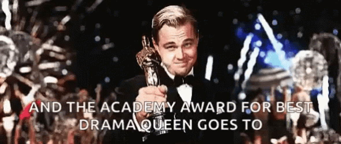 Award For Best Drama Queen Leonardo D'Caprio GIF