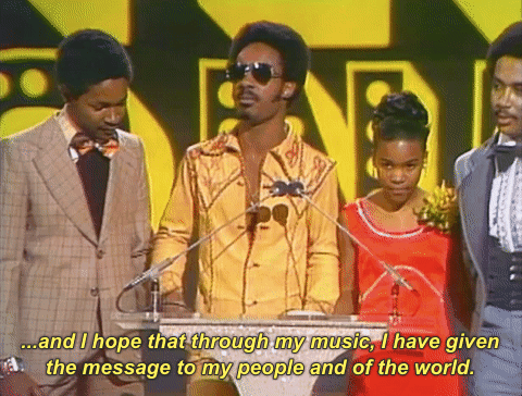 Awarding Stevie Wonder Happy Birthday Speech GIF