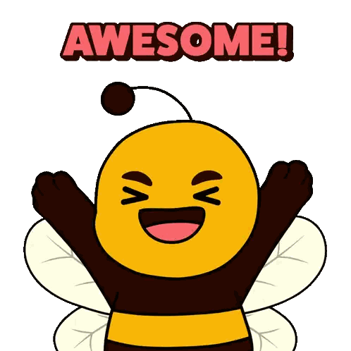 Awesome Bee Cartoon