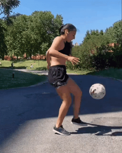 Awesome Female Soccer Dribble Skills GIF