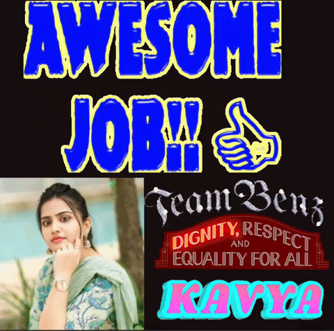 Awesome Job Team Benz Dignity Respect Equality