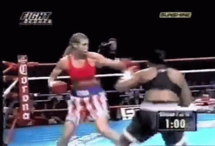 Awesome Knockout Female Boxer GIF
