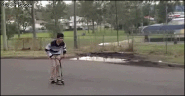 Awesome Scooter Flip Trick GIF