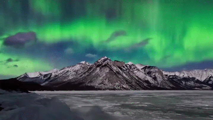Awesome Skyscape On Mountain GIF