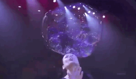 Awesome Talent Blowing Bubbles GIF