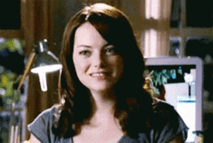 Awkward Emma Stone Looking Disgusted GIF