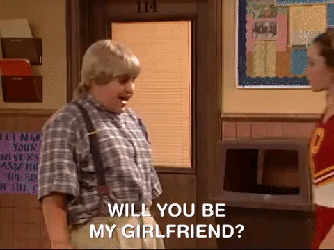Awkward Guy Asking To Be His Gf GIF